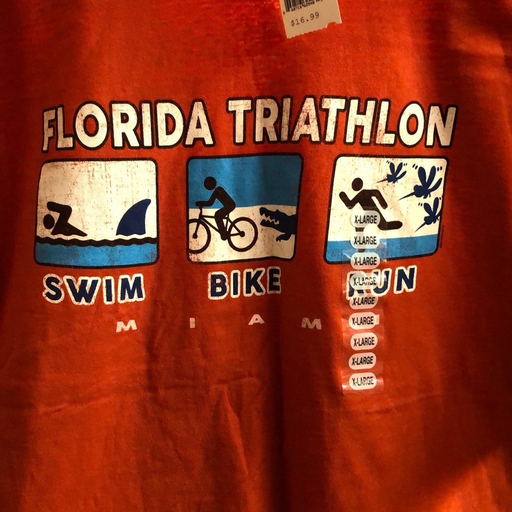 Miami Florida Triathlon t shirt size XL Brand new with tags